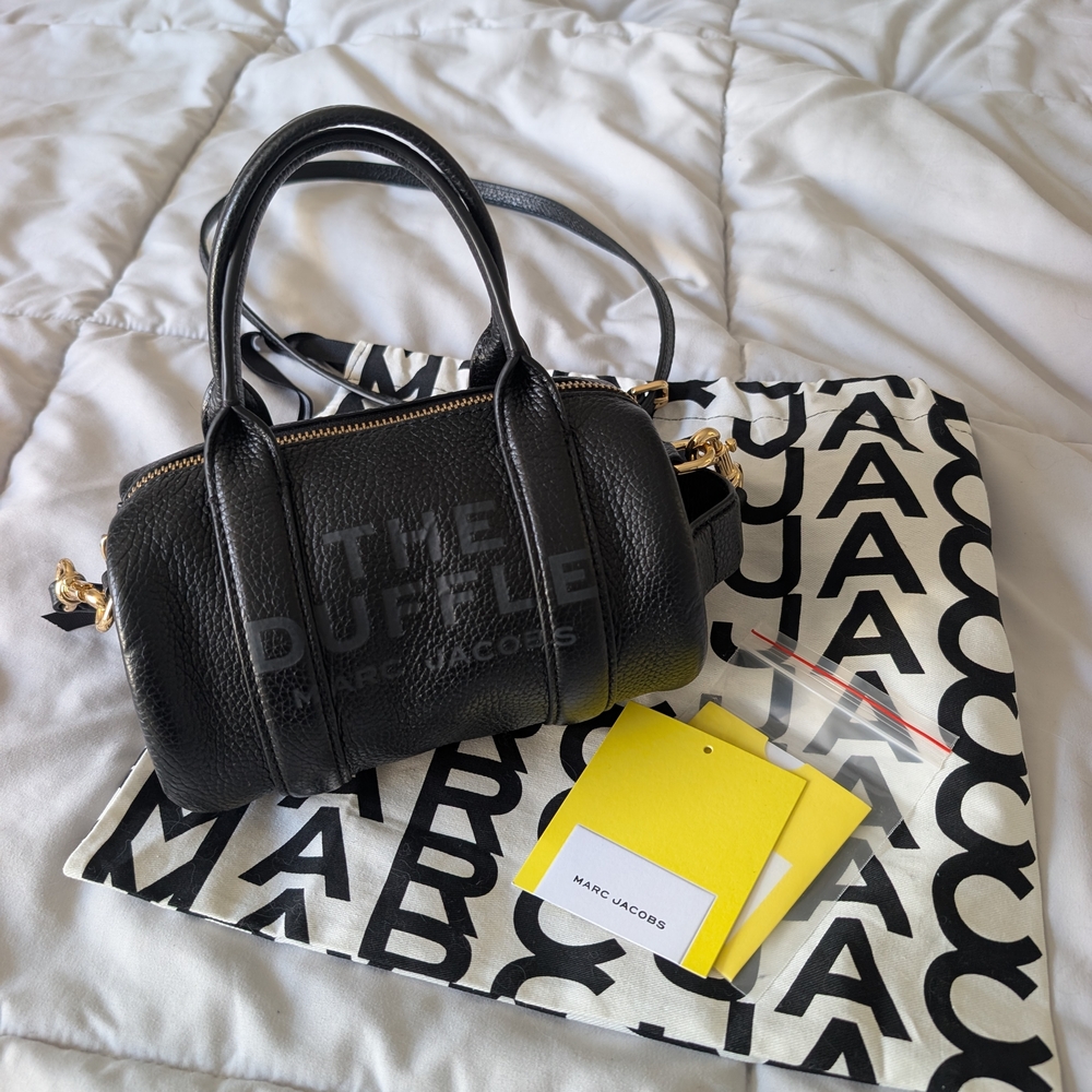 MARC JACOBS Duffle Mini Leather Top Handle Bag